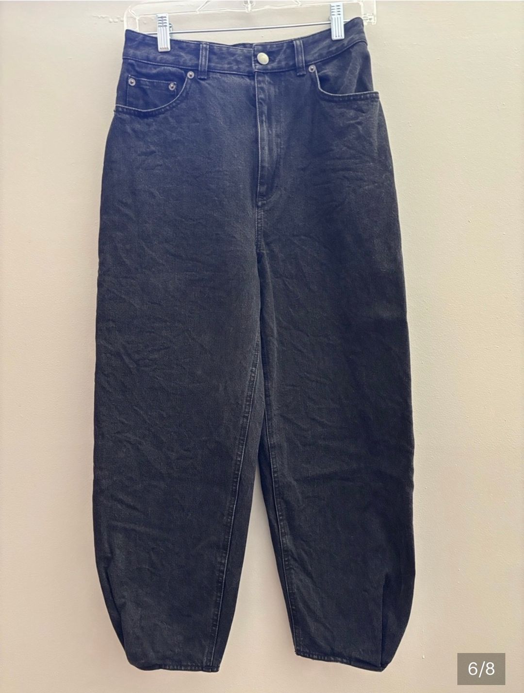 Black Denim High Waisted Quinn Jean