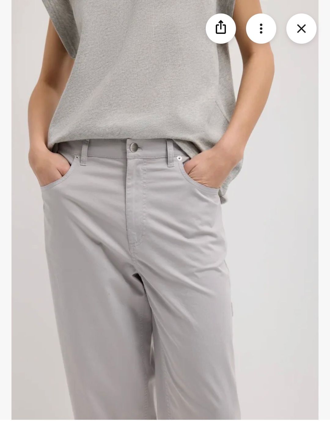 Tibi Garment Dyed Silky
Cotton Cropped Slouchy Cargo
Jeans NWT