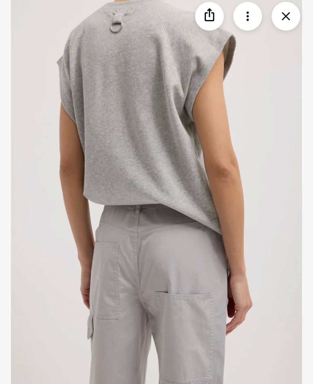 Tibi Garment Dyed Silky
Cotton Cropped Slouchy Cargo
Jeans NWT