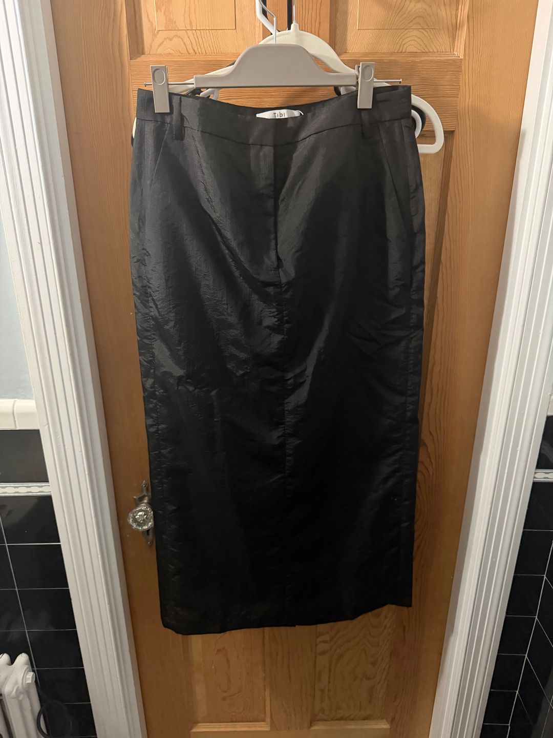 Crispy Nylon Maxi Skirt