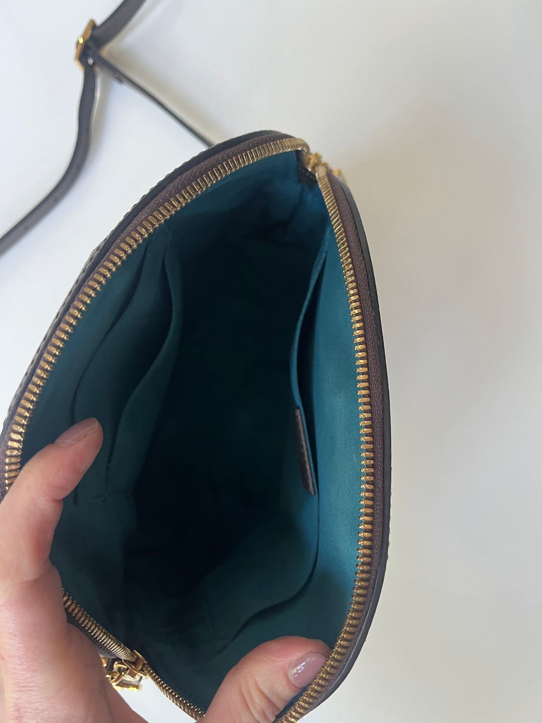 Gucci Ophidia textured leather-trimmed printed coated-canvas shoulder bag