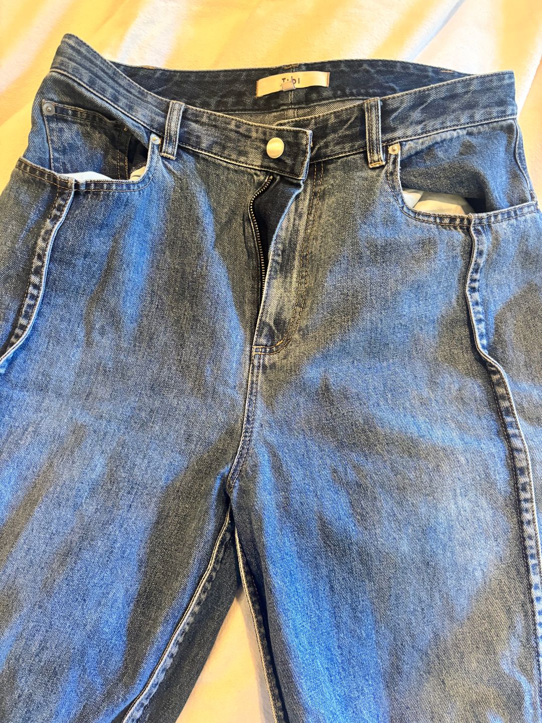 Spring Denim Tuck Jean