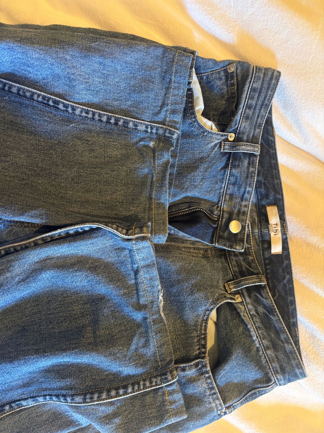 Spring Denim Tuck Jean