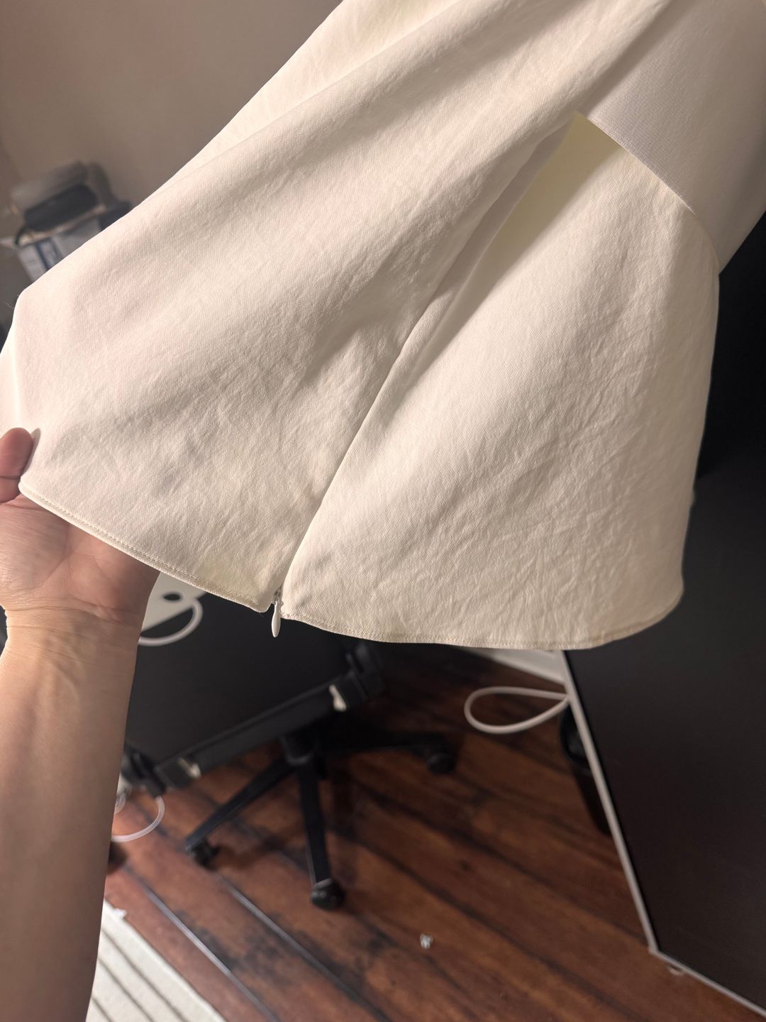 Belted Crepe Peplum Top