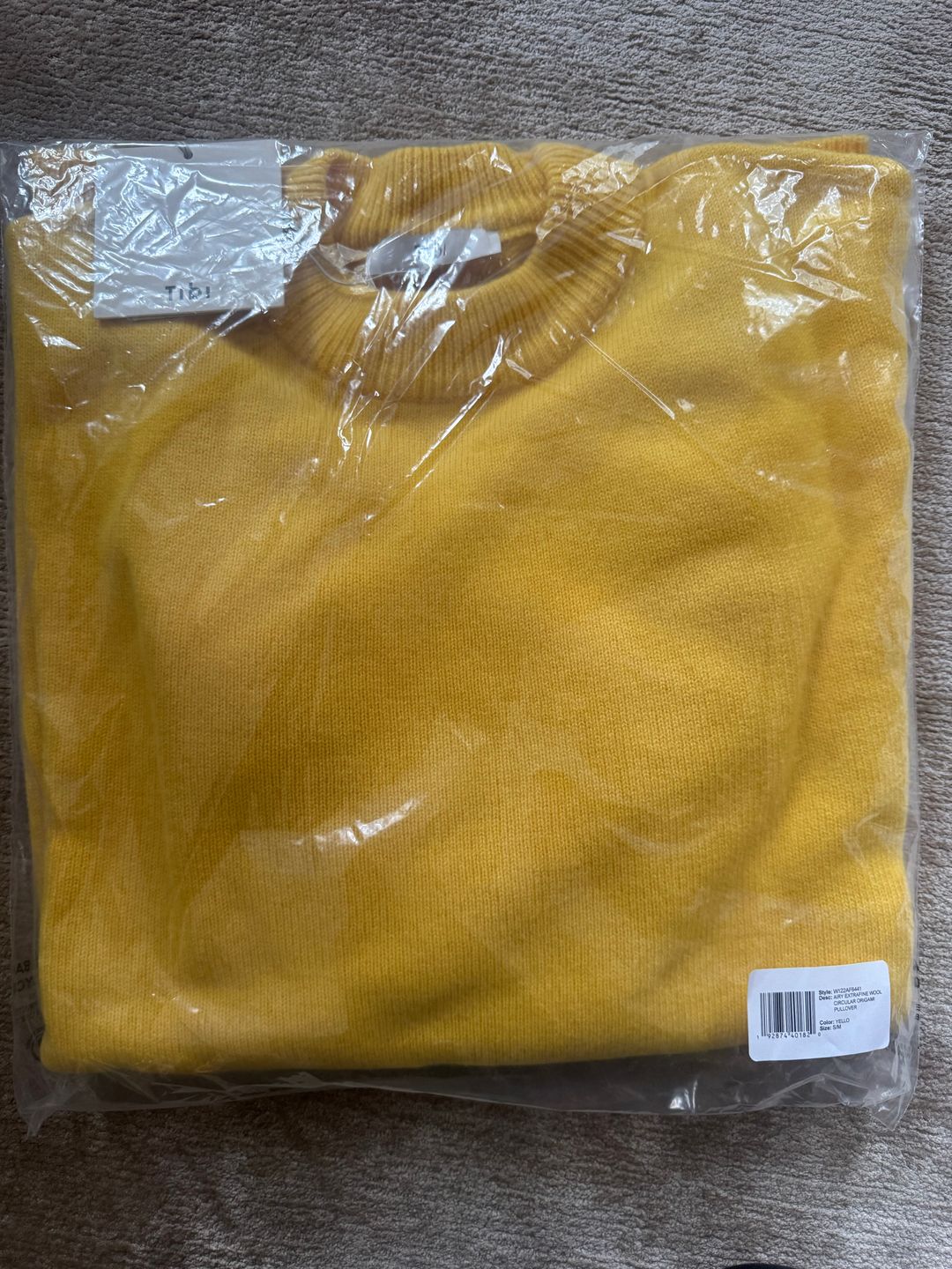Airy Extrafine Wool Circular Origami Pullover