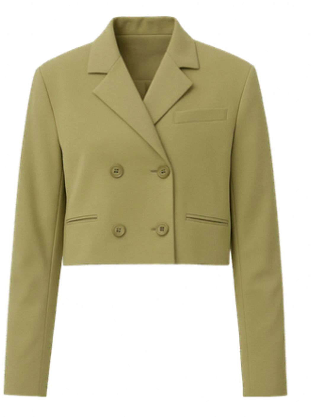 Artichoke Crop Double Breasted Blazer
