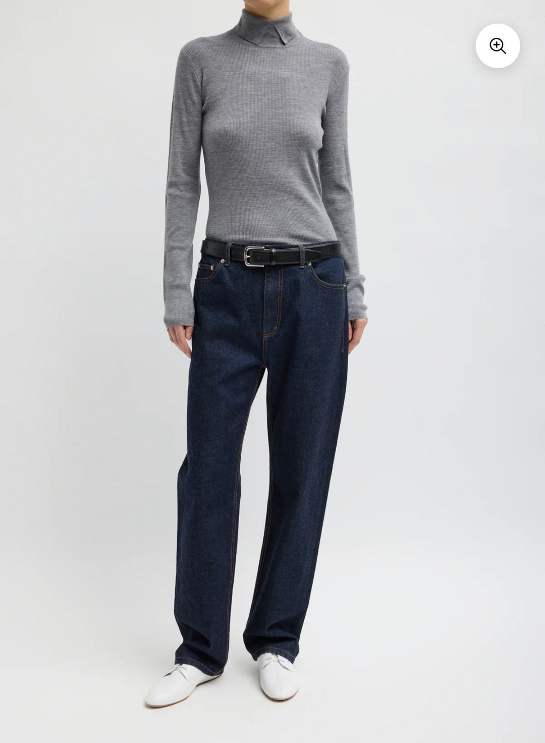 Tibi Alec Jeans in Selvage Denim