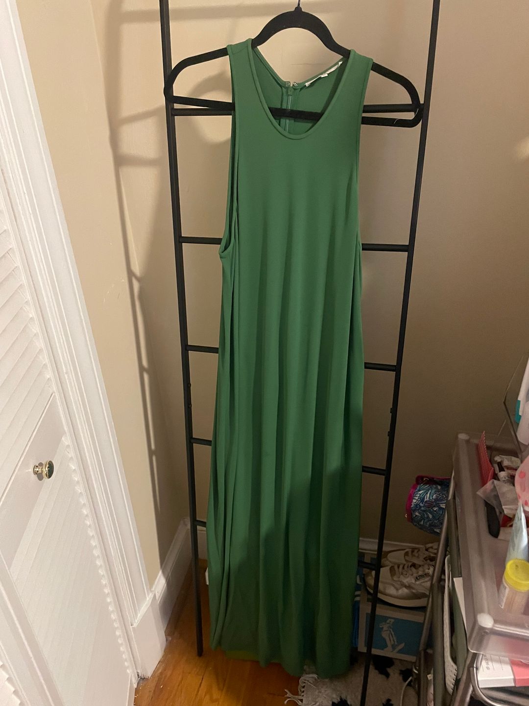 Serpentine jersey tank dress