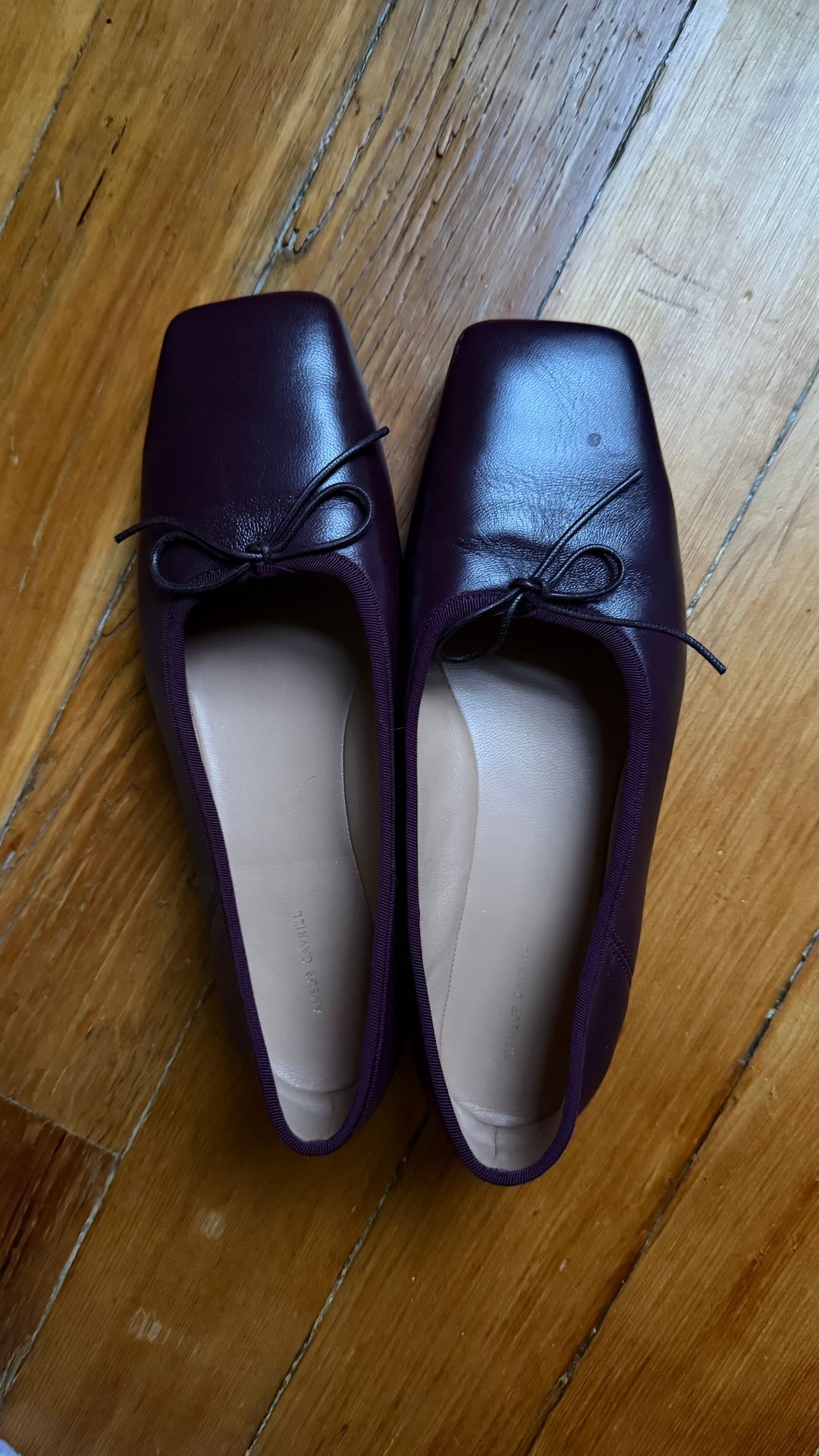 Square Toe Ballerina - Plum