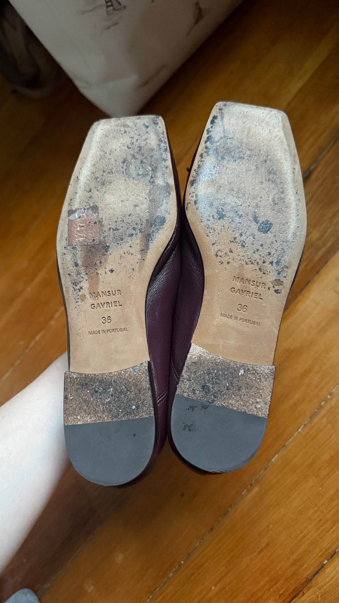 Square Toe Ballerina - Plum