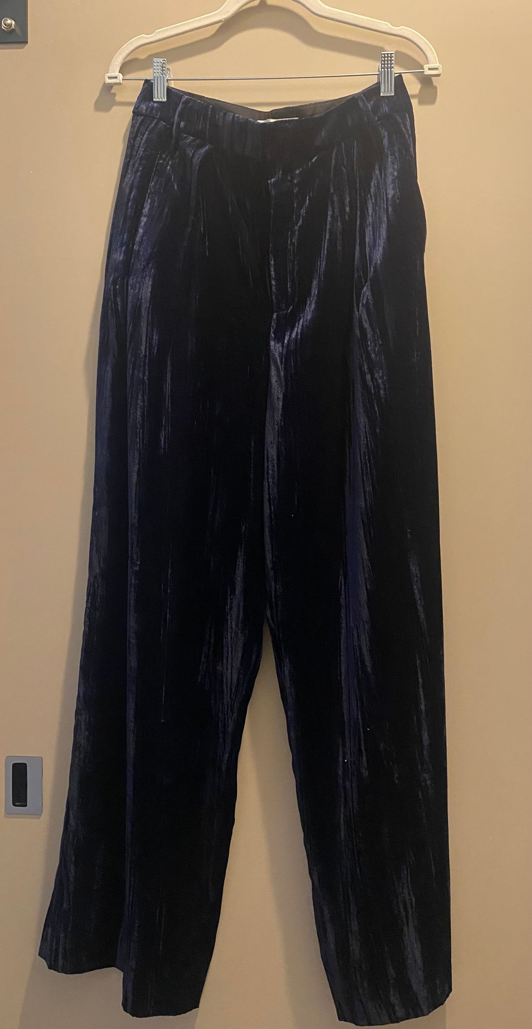 Creased Velvet Stella Pant