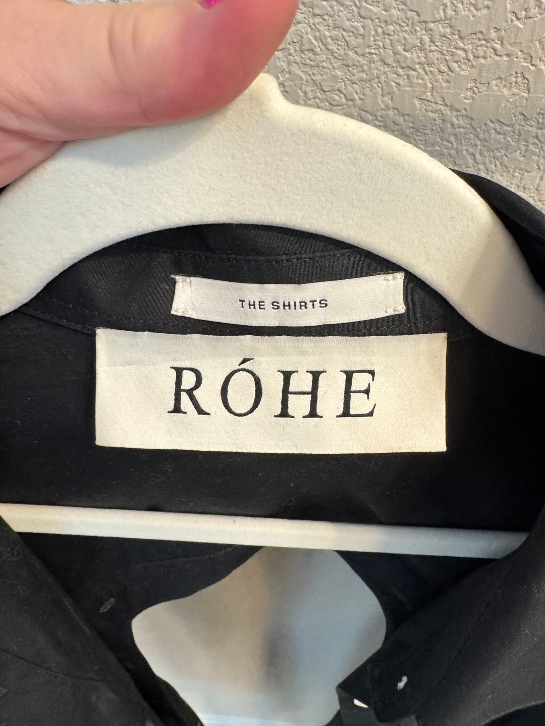 Rohe Frames Noir Open Black Shirt