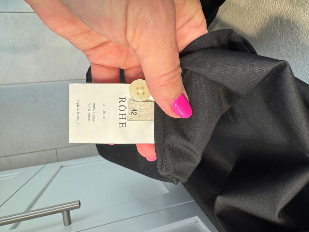 Rohe Frames Noir Open Black Shirt