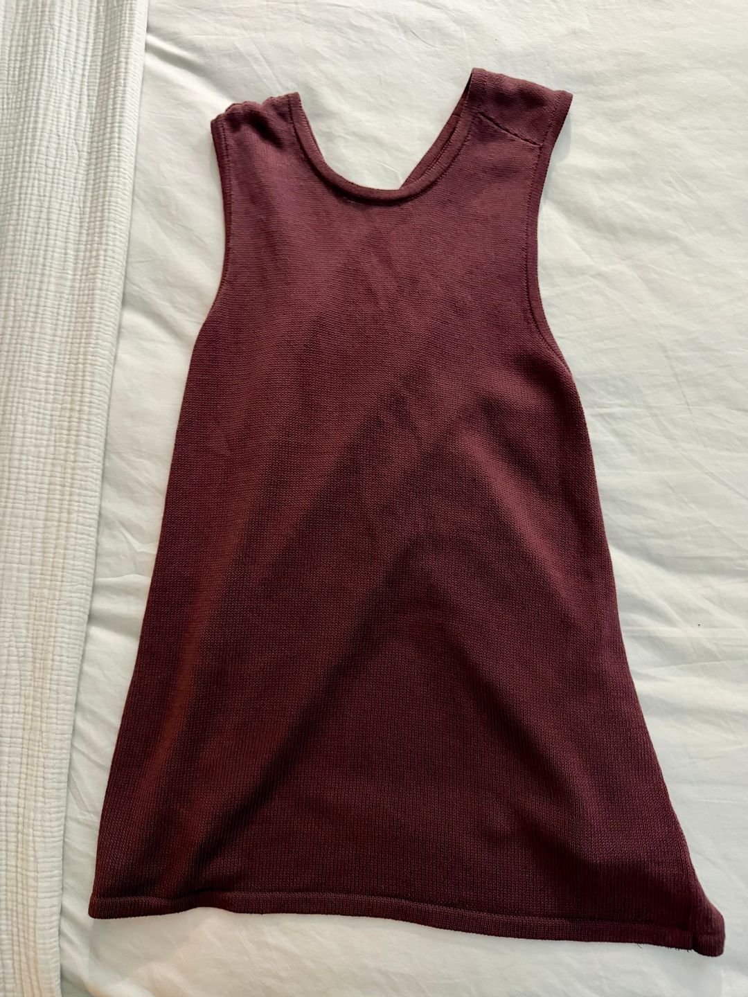 Cotton Criss Cross Sleeveless Sweater