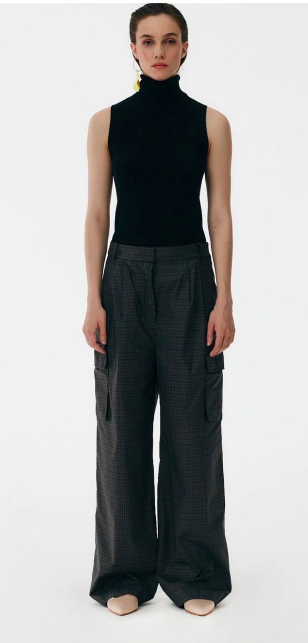 Menswear tech poly cargo Stella pant