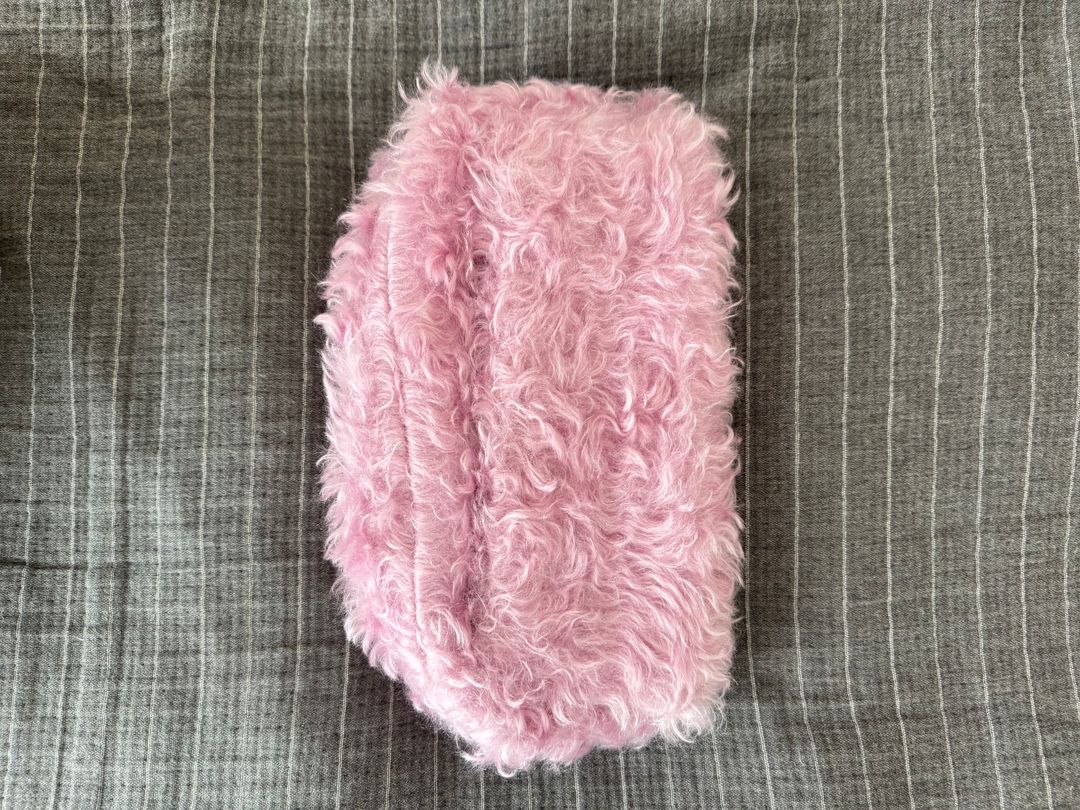 Faux-fur clutch