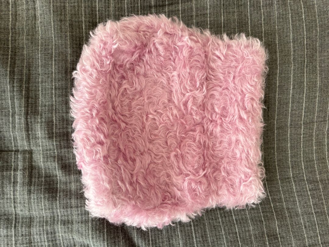 Faux-fur clutch