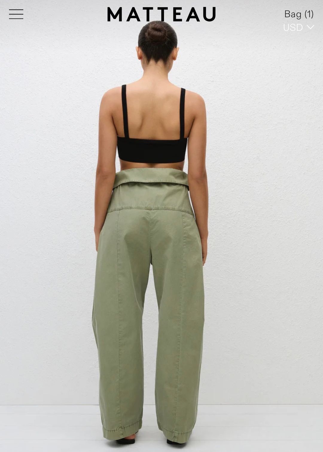 Fisherman Drawcord Pant - Oregano