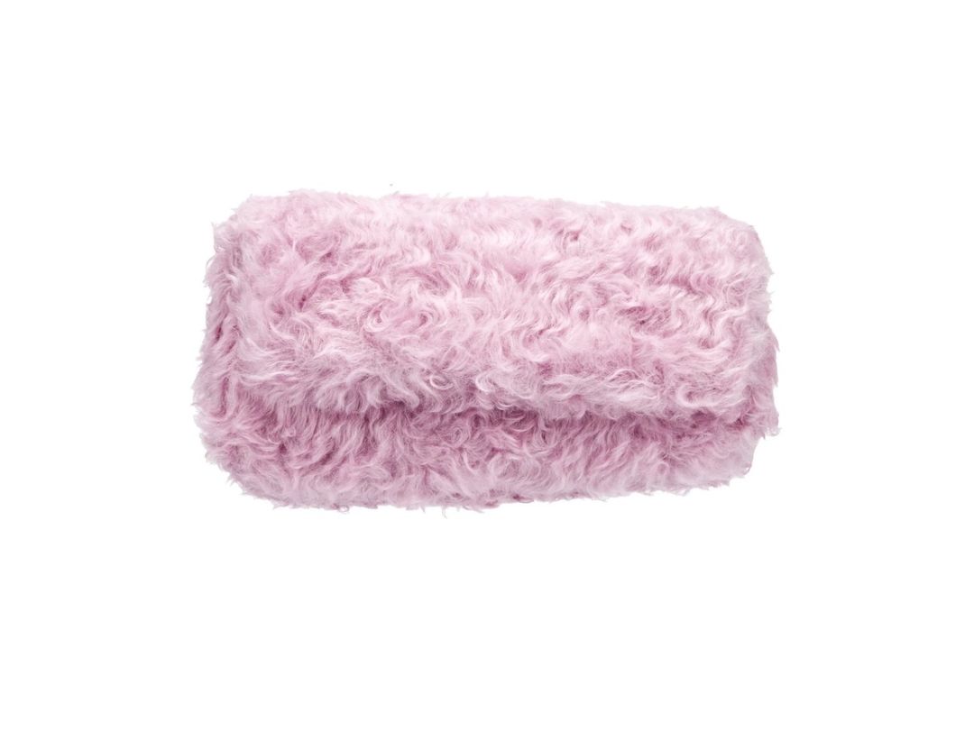 Faux-fur clutch