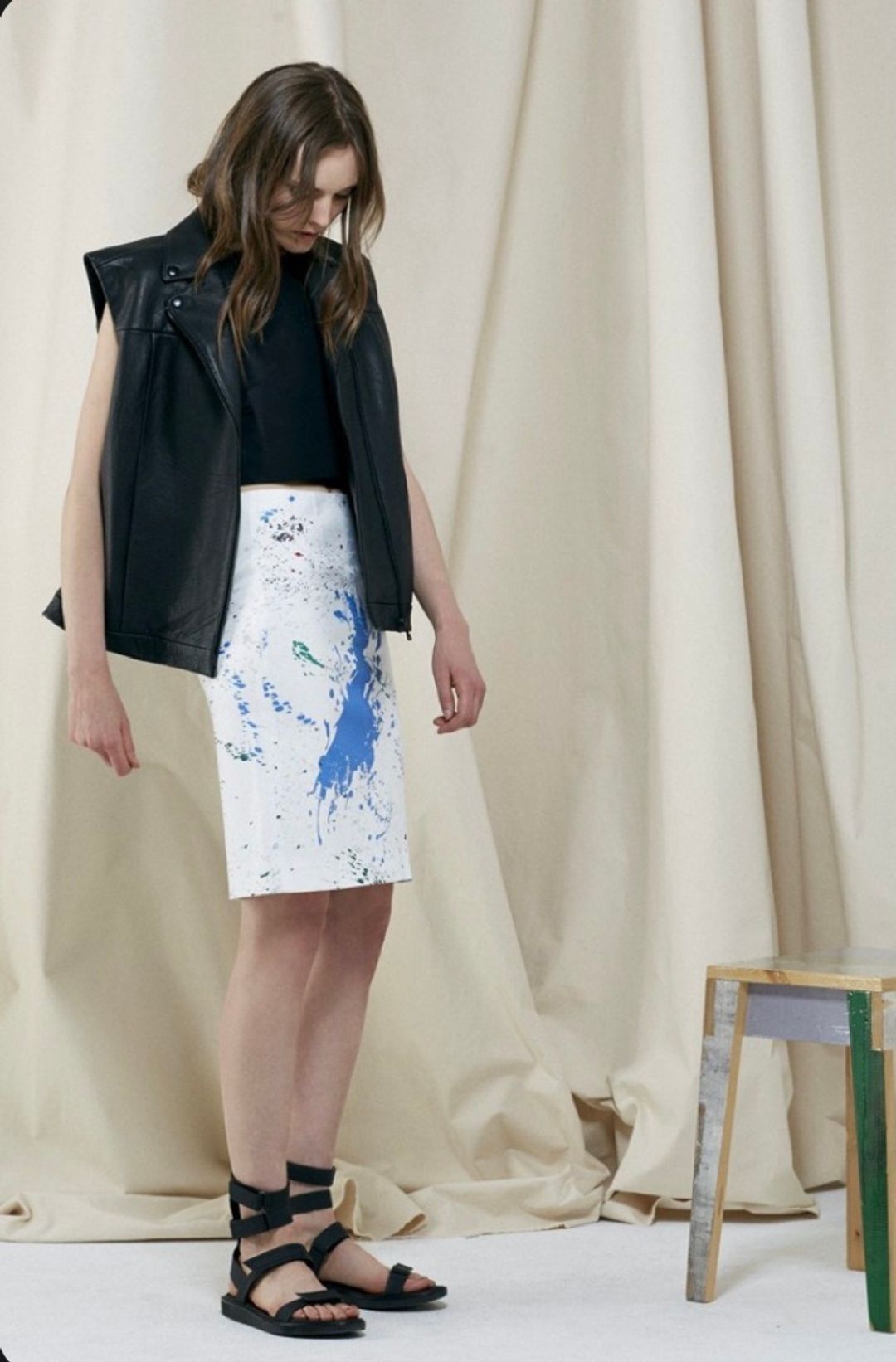 Paint Splatter Skirt