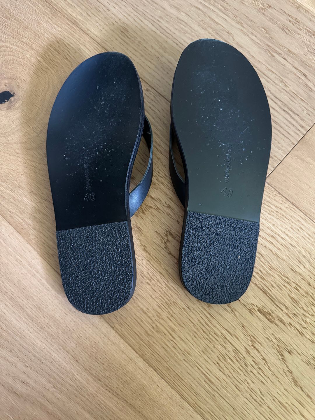 Black Flip Flops