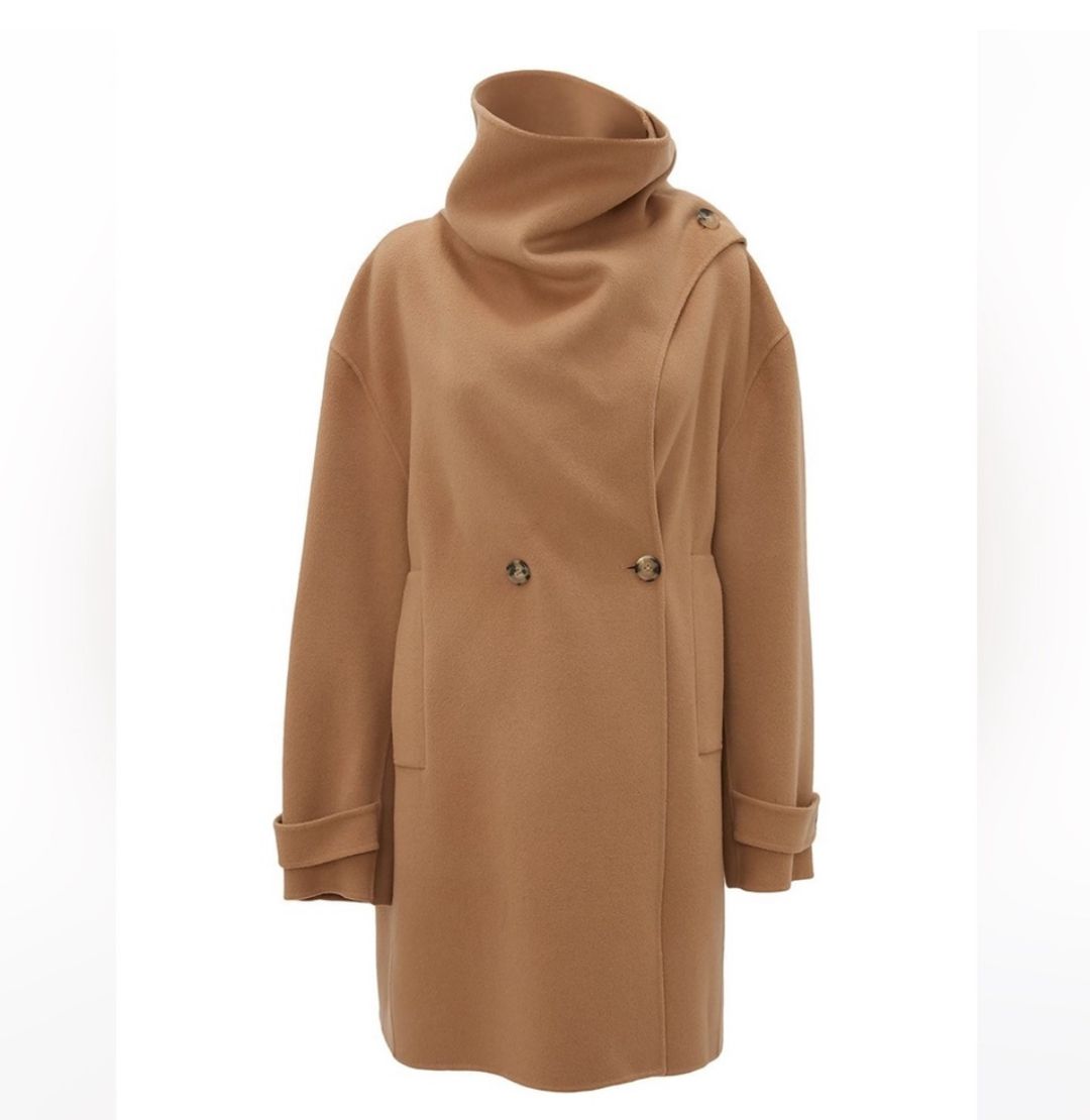 NWT JW Anderson SHORT SCARF COAT in neutrals