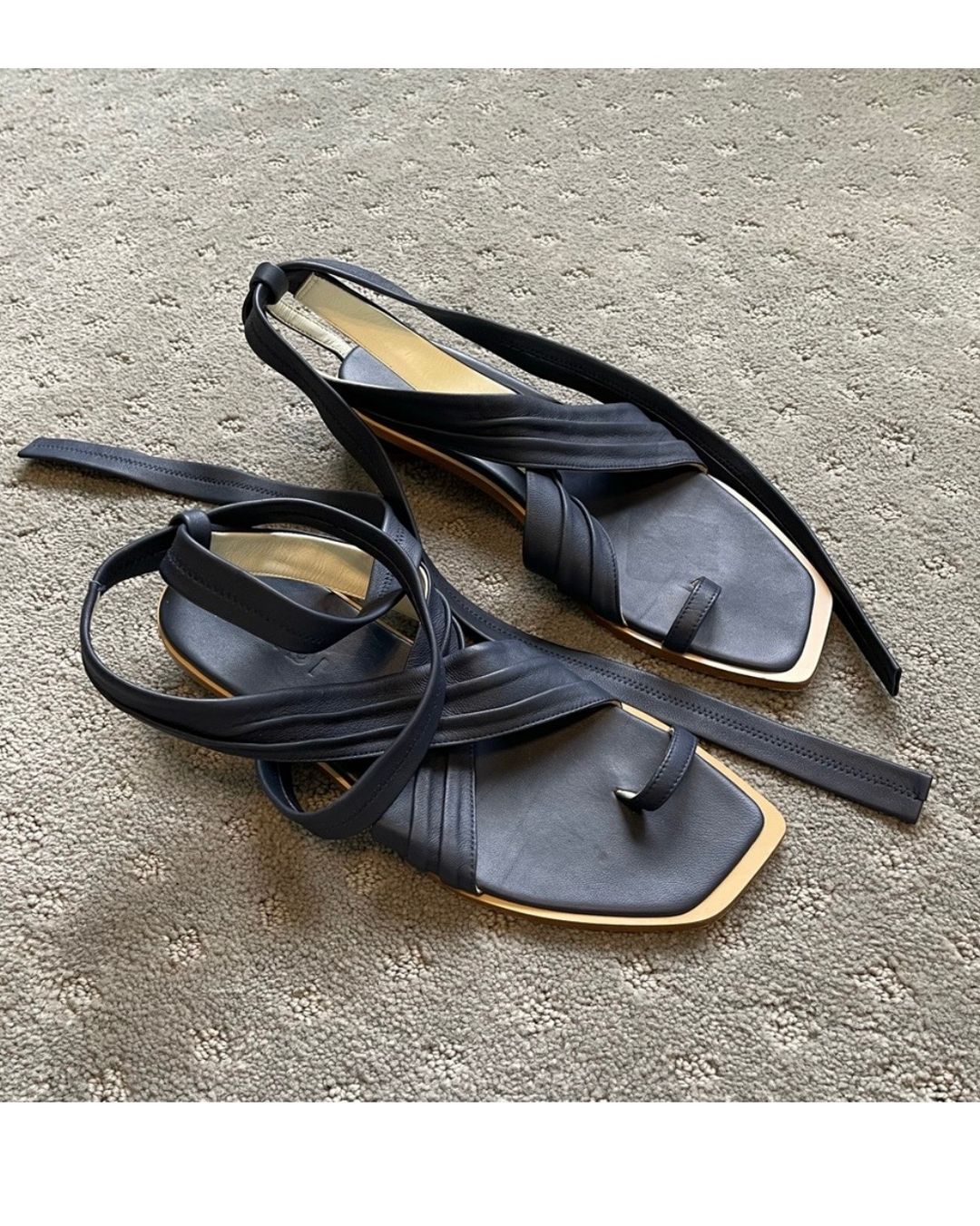 Tibi Miles Leather Sandal