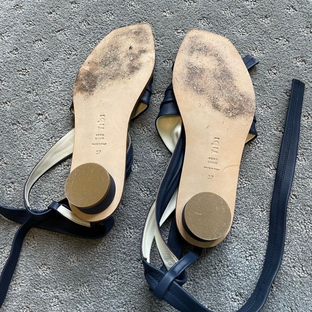 Tibi Miles Leather Sandal