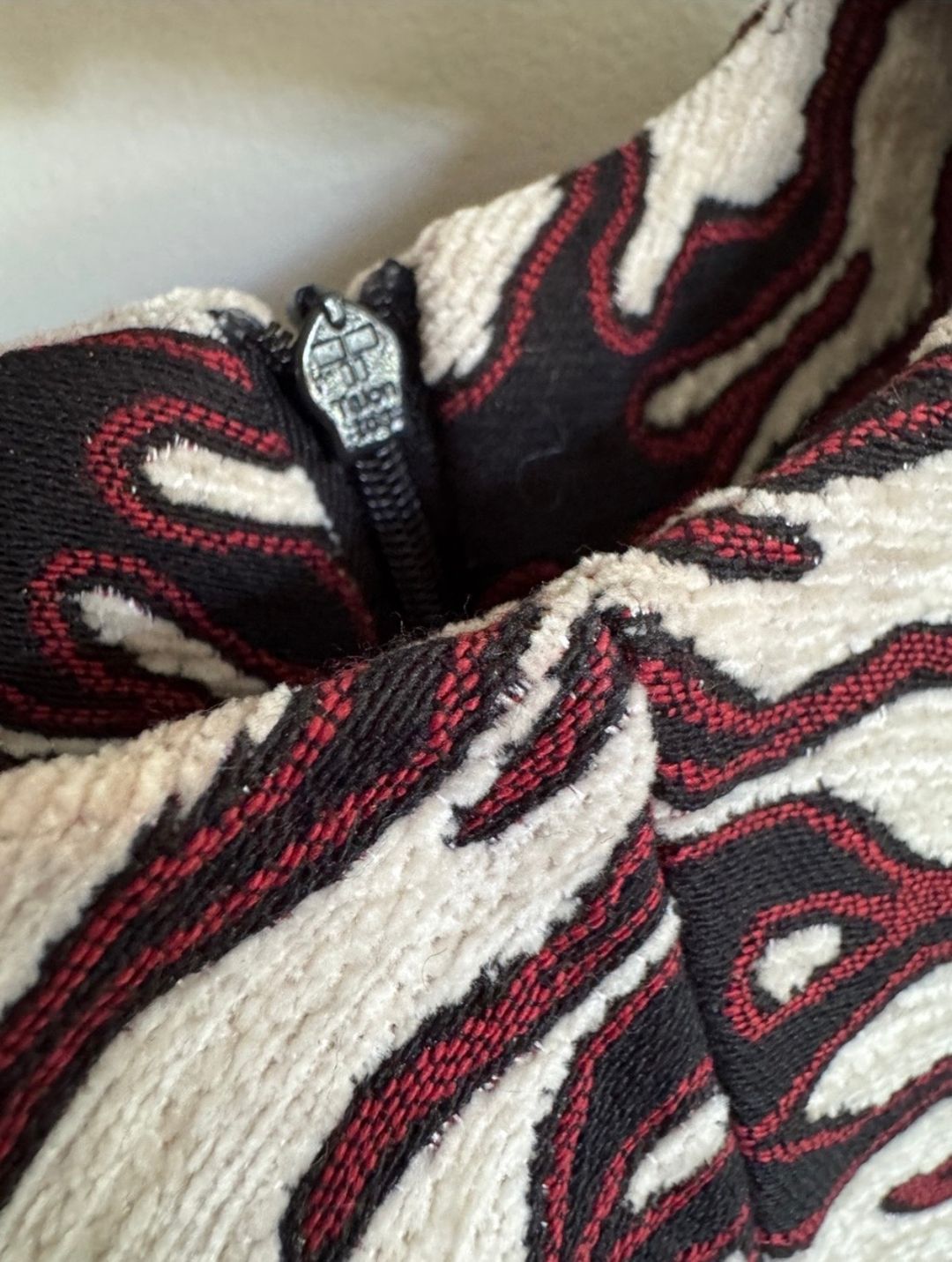 Tory Burch Chenille Jacquard Flame/Zebra Runway Dress