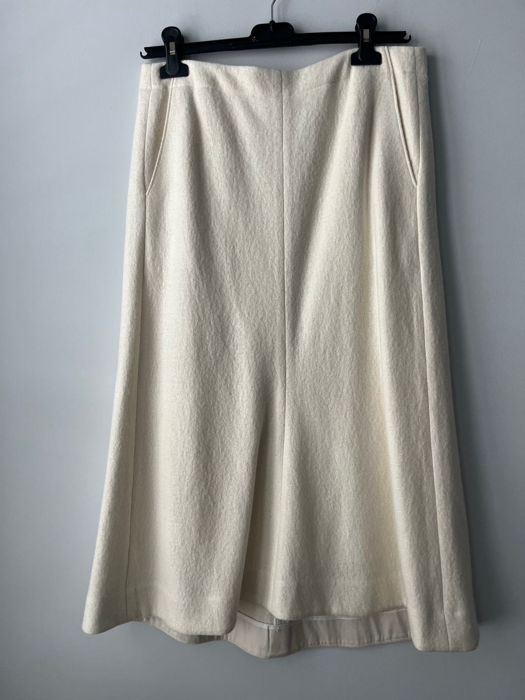 Boiled Wool Sculpted Skirt