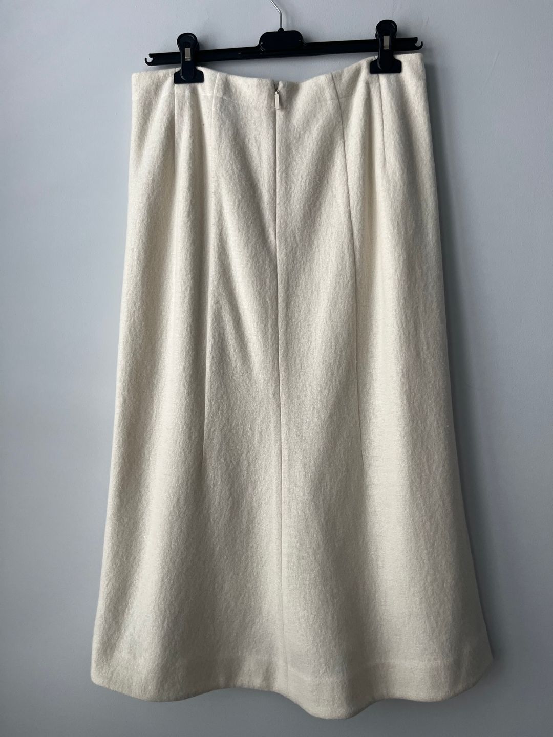 Boiled Wool Sculpted Skirt