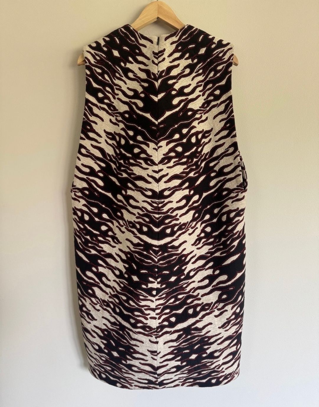 Tory Burch Chenille Jacquard Flame/Zebra Runway Dress