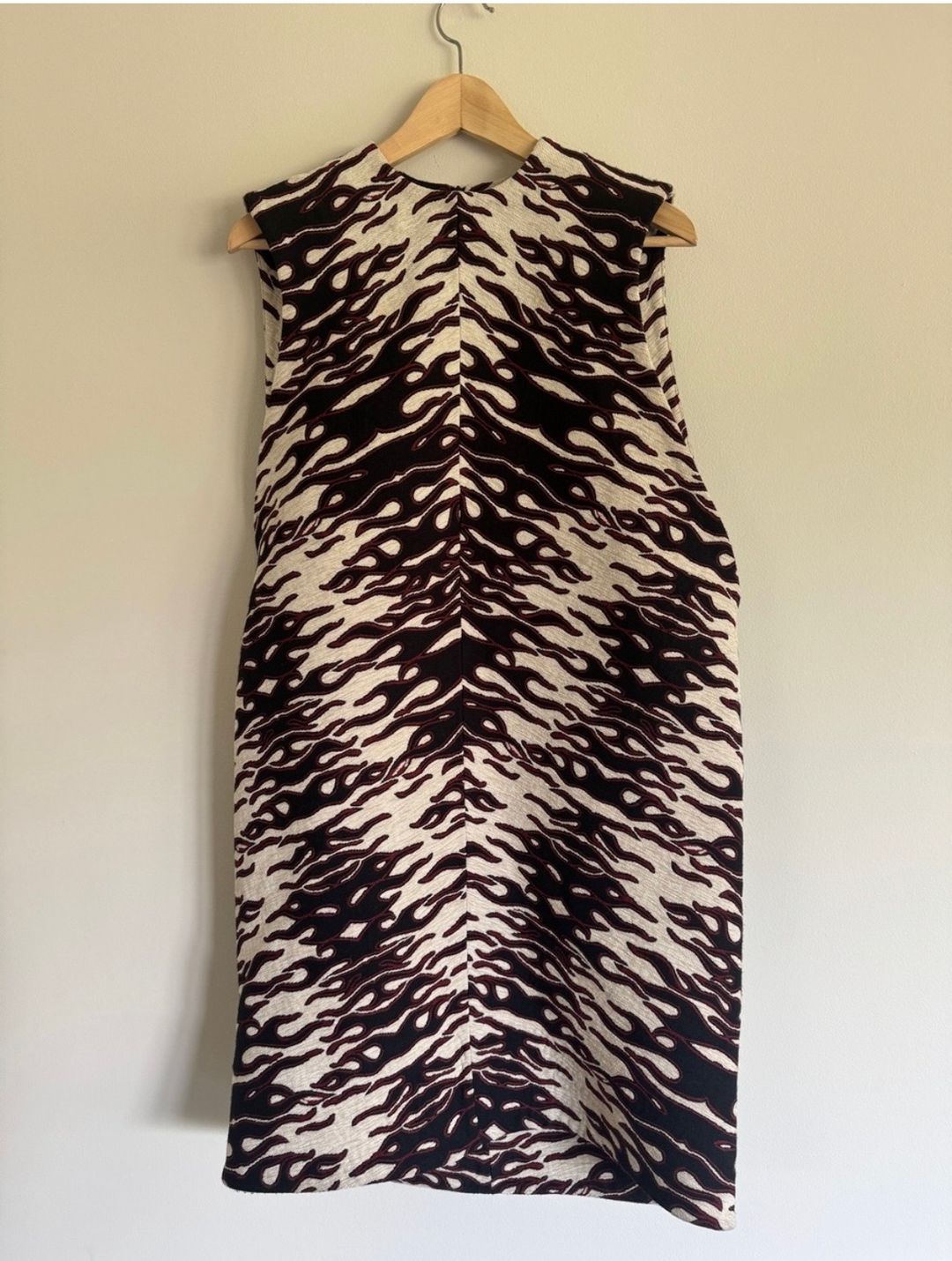 Tory Burch Chenille Jacquard Flame/Zebra Runway Dress