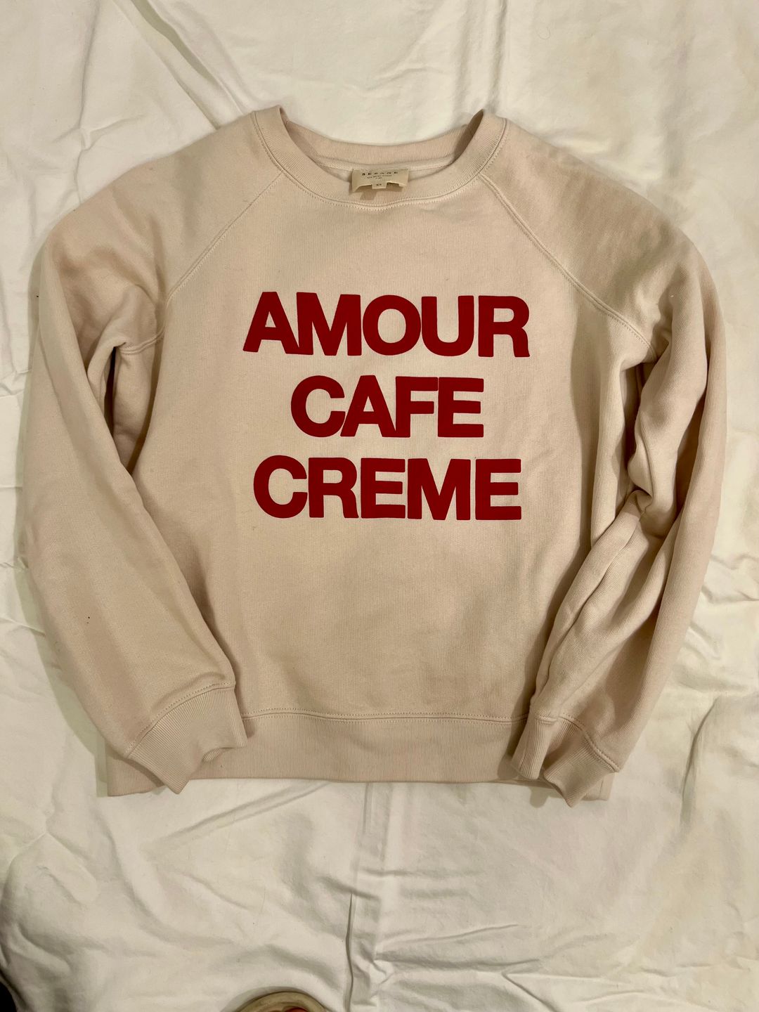Amour Cafe Creme Sweatshirt XS