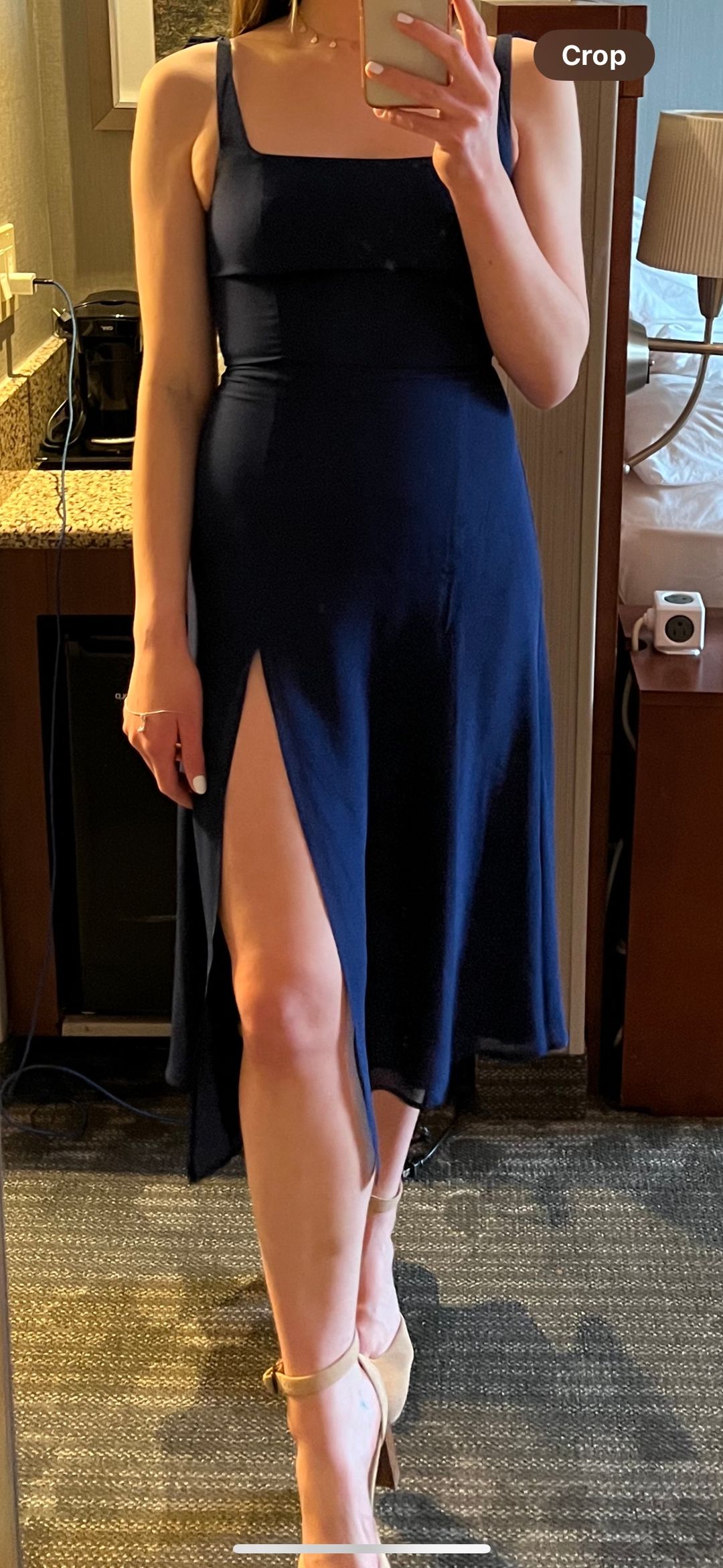 Reformation Twilight Dress - Danube (Dark Navy)