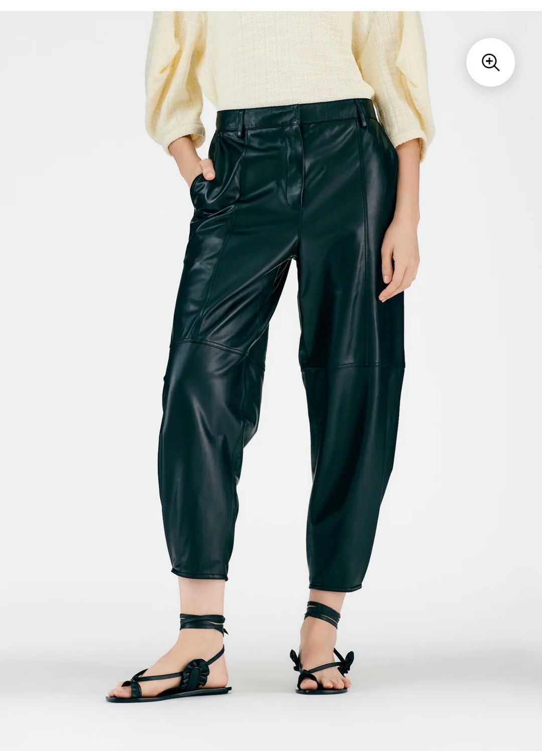 Leather Sculpted Pant