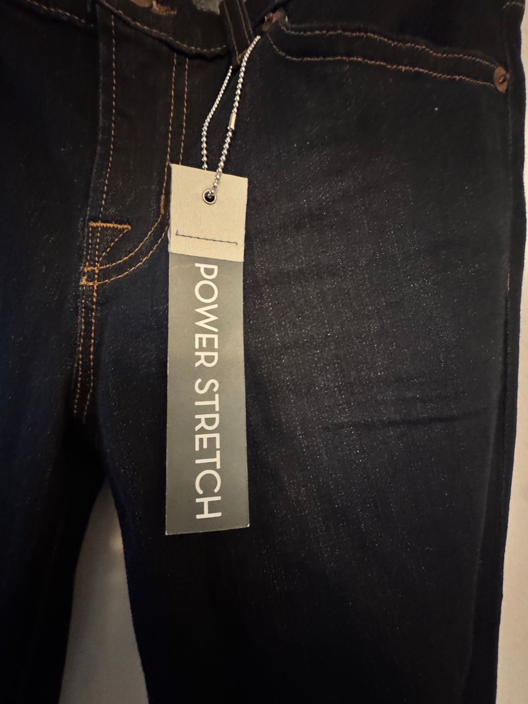 Dark Blue Flare Jeans, Power Stretch