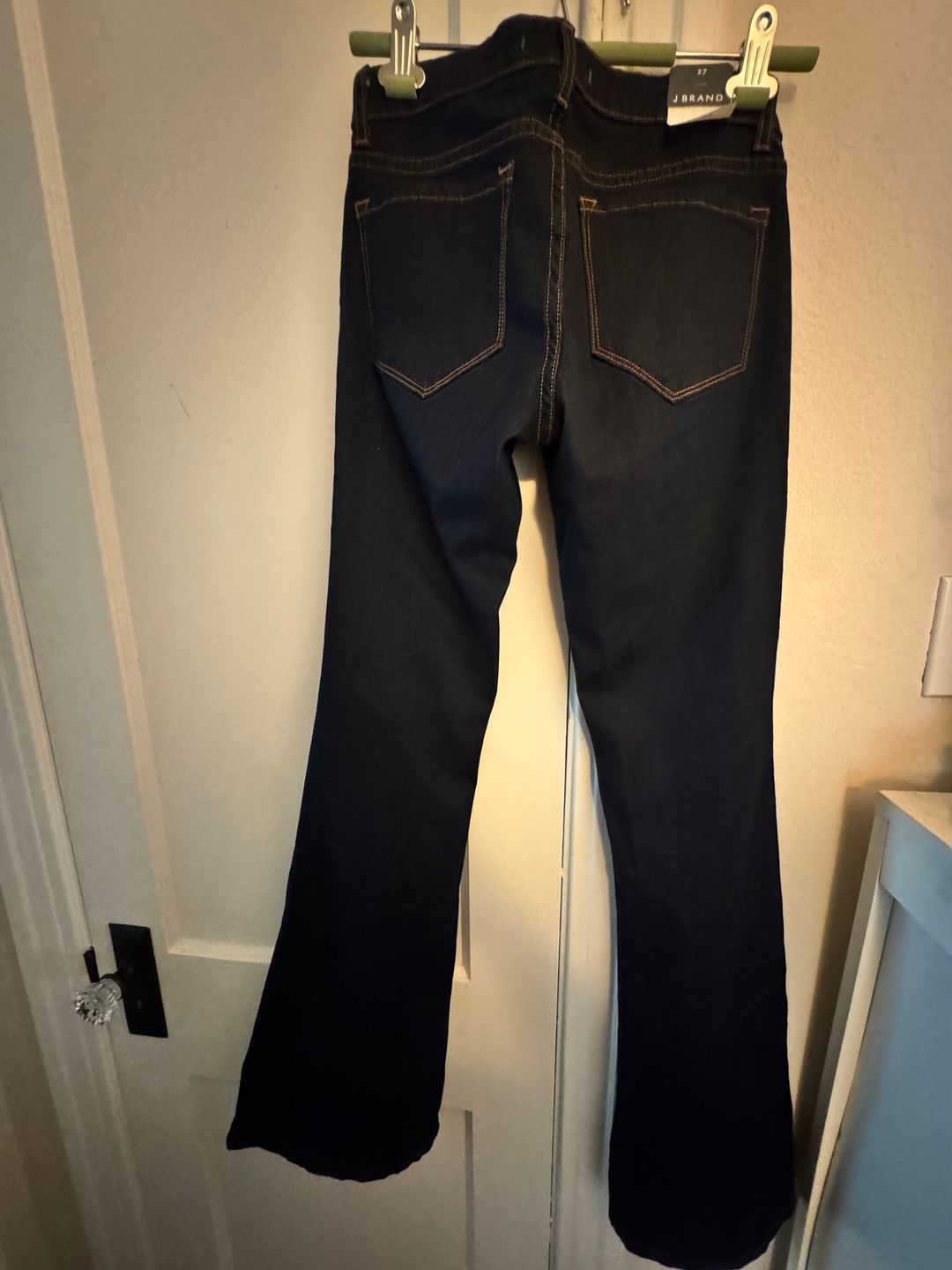 Dark Blue Flare Jeans, Power Stretch