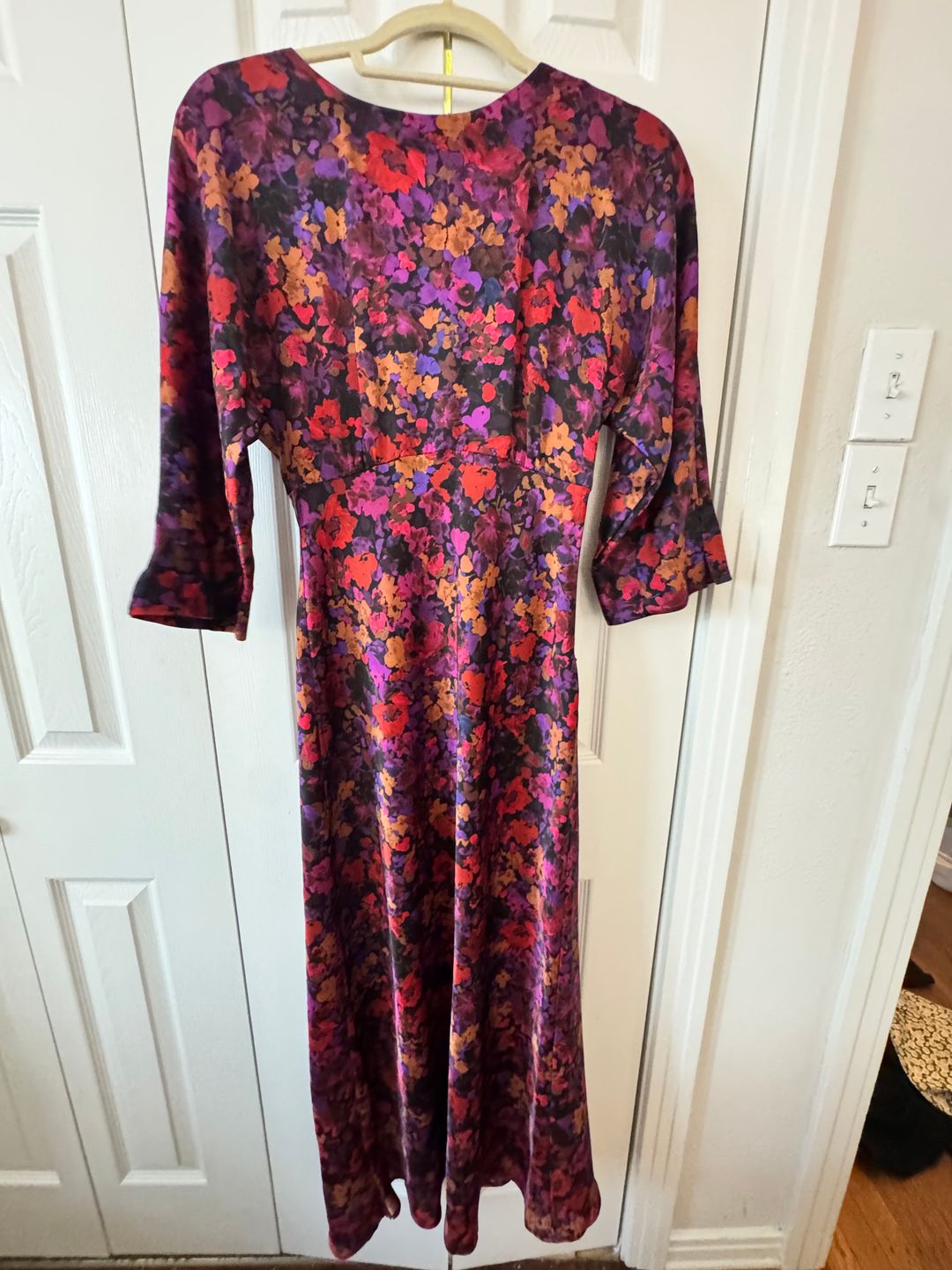 Floral long sleeved printed dress