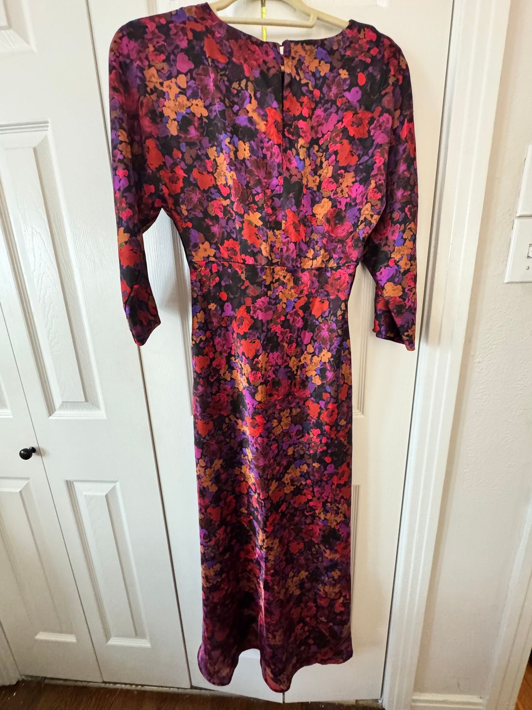 Floral long sleeved printed dress