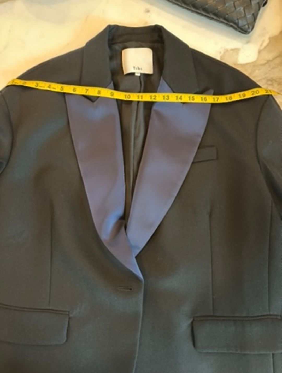 Oversized Luxe Tuxedo Blazer - Navy on Garmentory