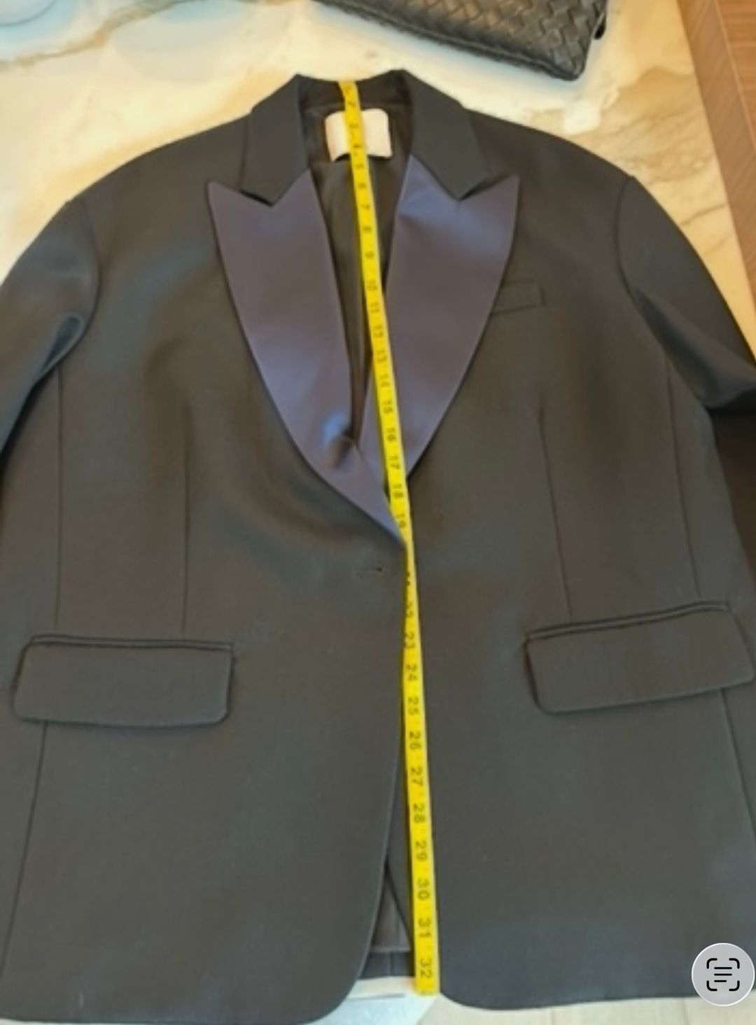 Oversized Luxe Tuxedo Blazer - Navy on Garmentory