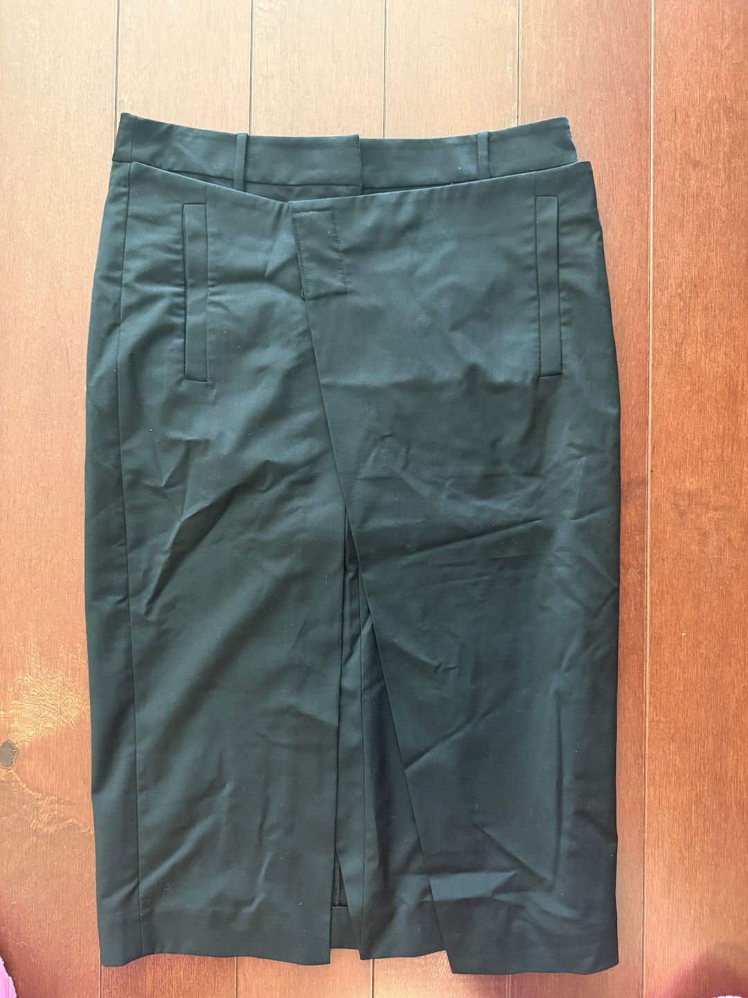 Tropical Wool Wrap Trouser Skirt