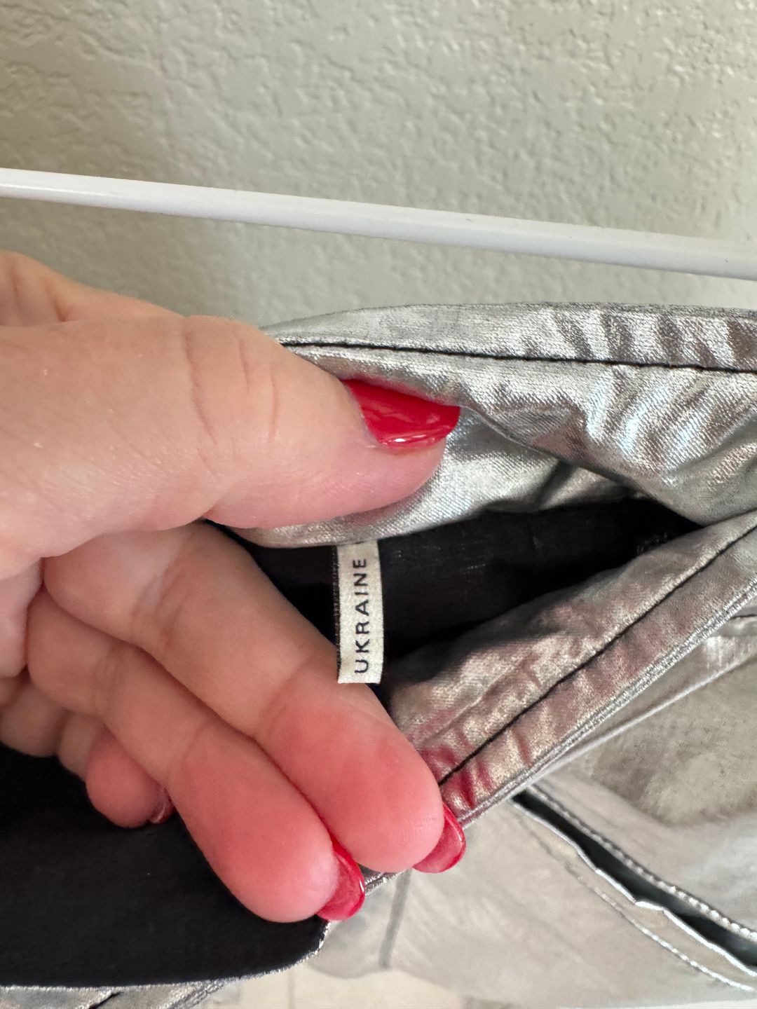 Isabel Marant Aude Silver Metallic pants