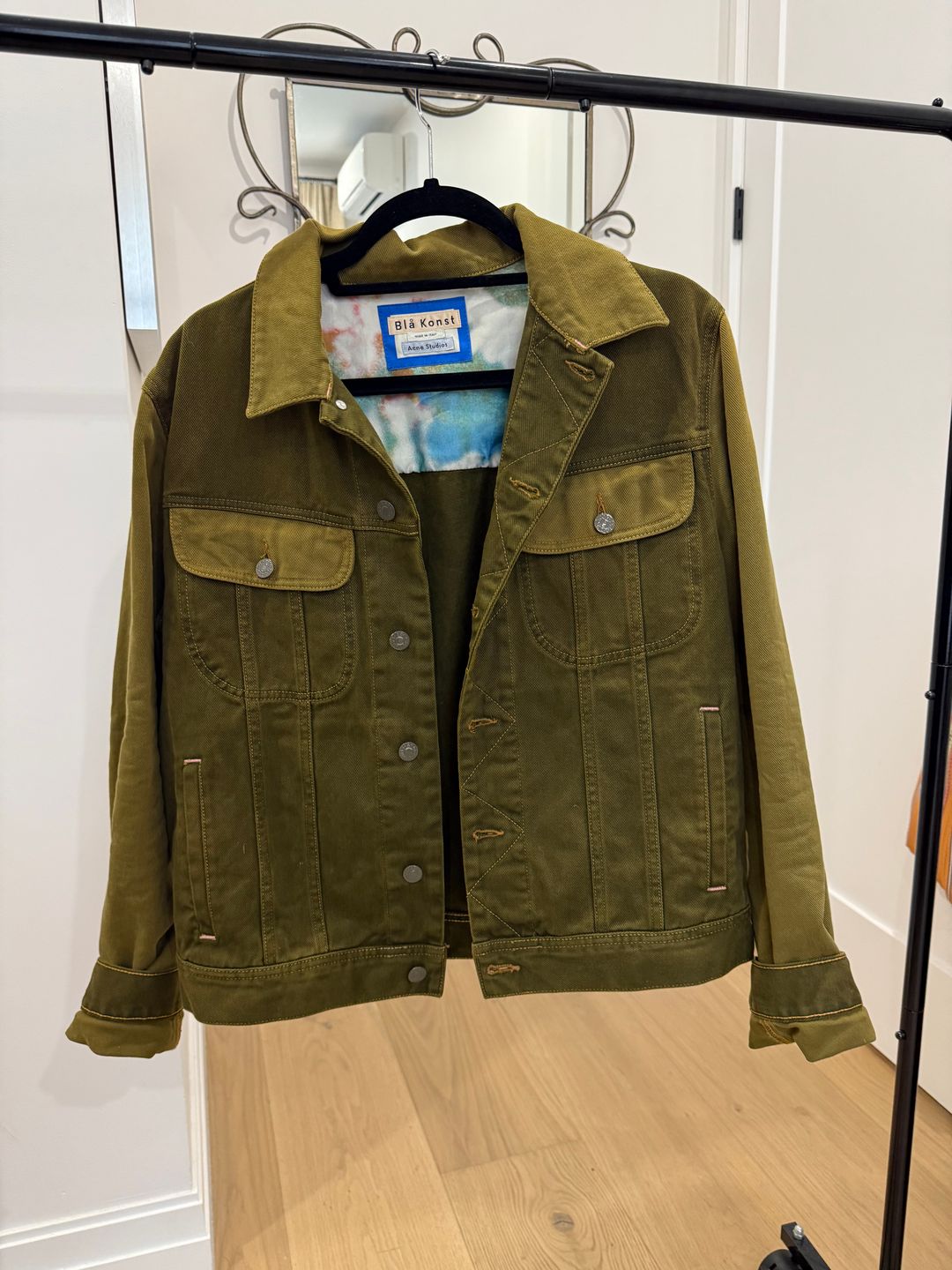 Bla Konst Tent Denim Jacket - Burnt Olive Green