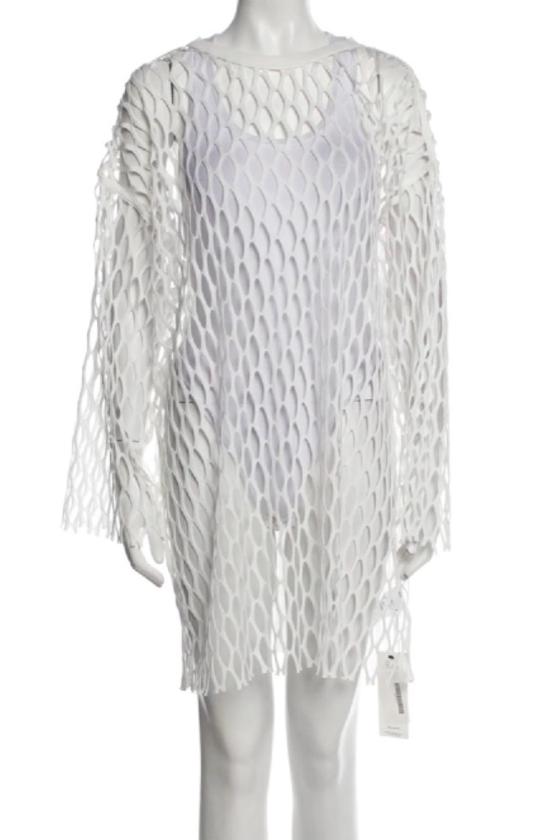 White mesh top