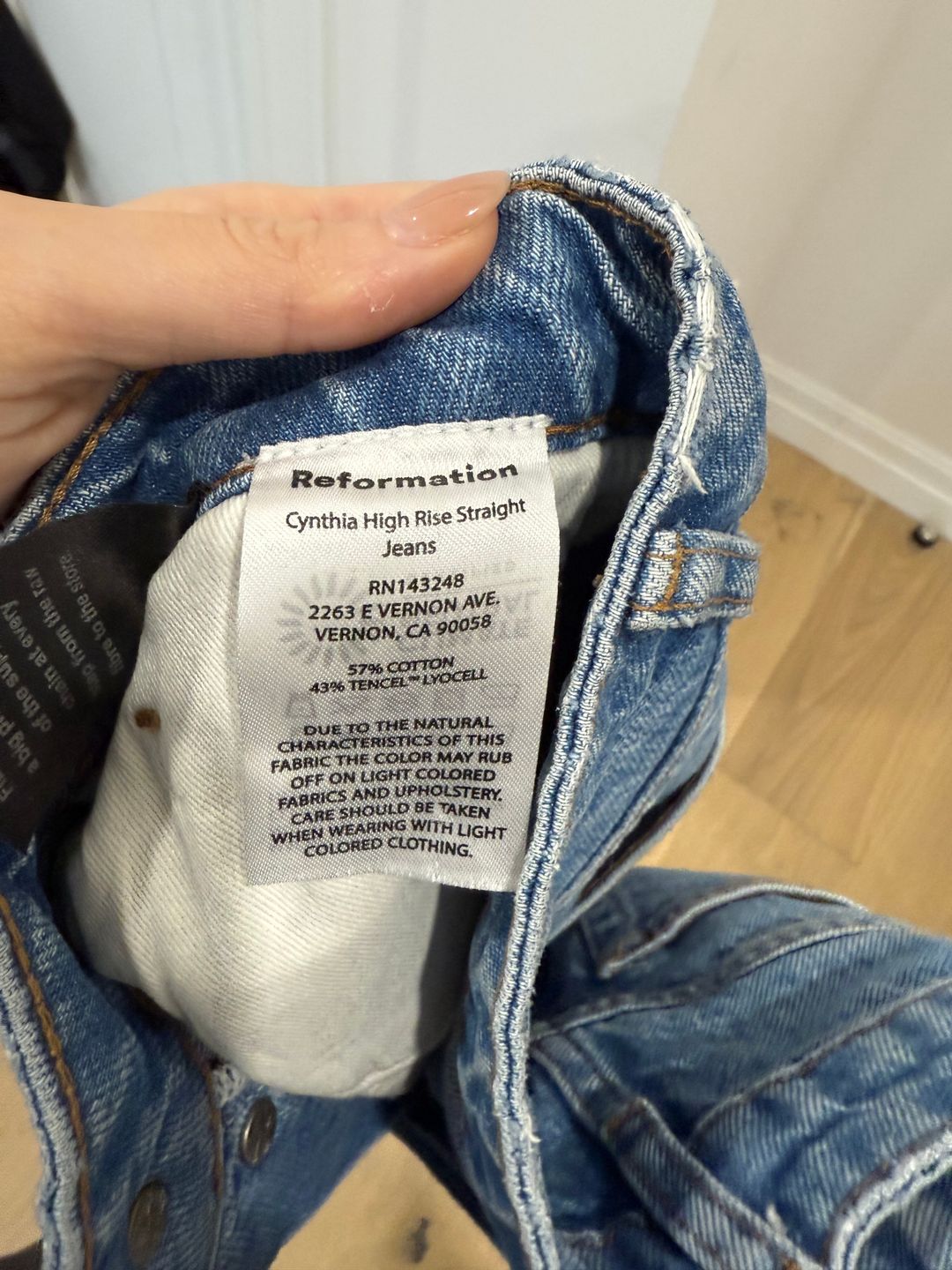 Cynthia High Rise Straight Jeans