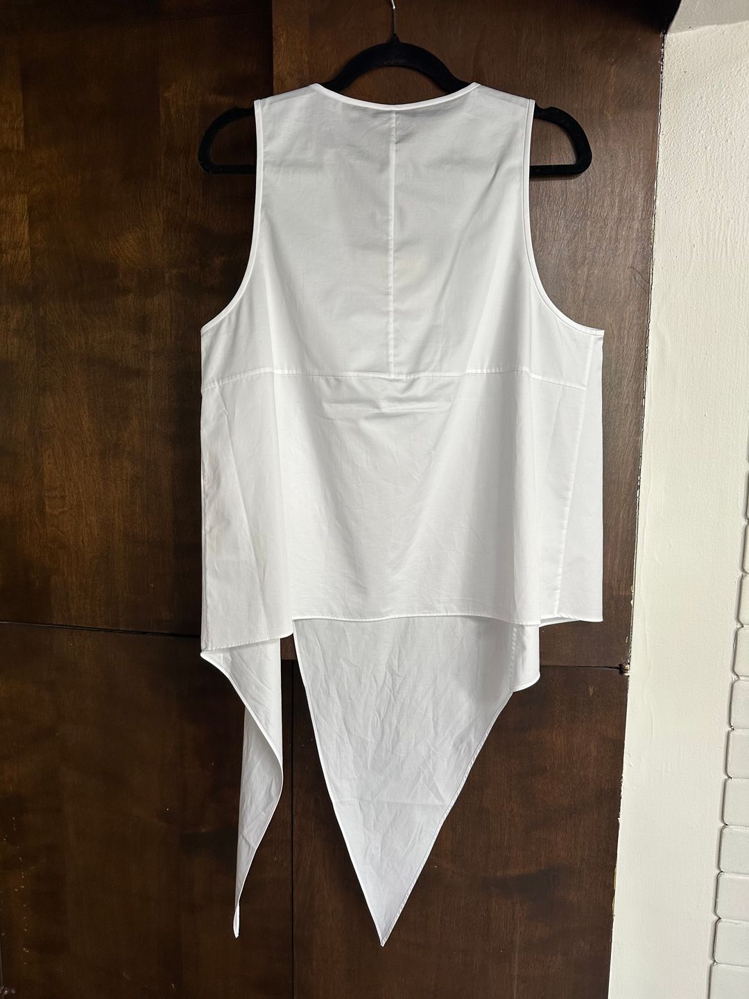 Tibi Eco Poplin Tie Front Top