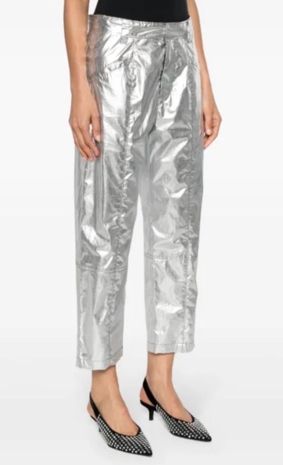 Aude Silver Metallic pants 