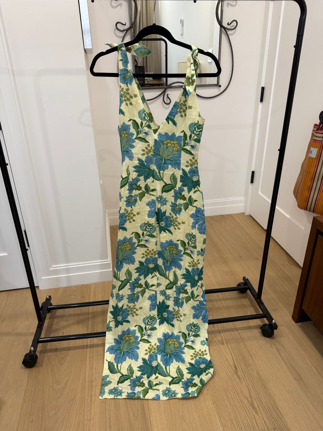 Alexandre Tie Midi Dress in Marguerite Print